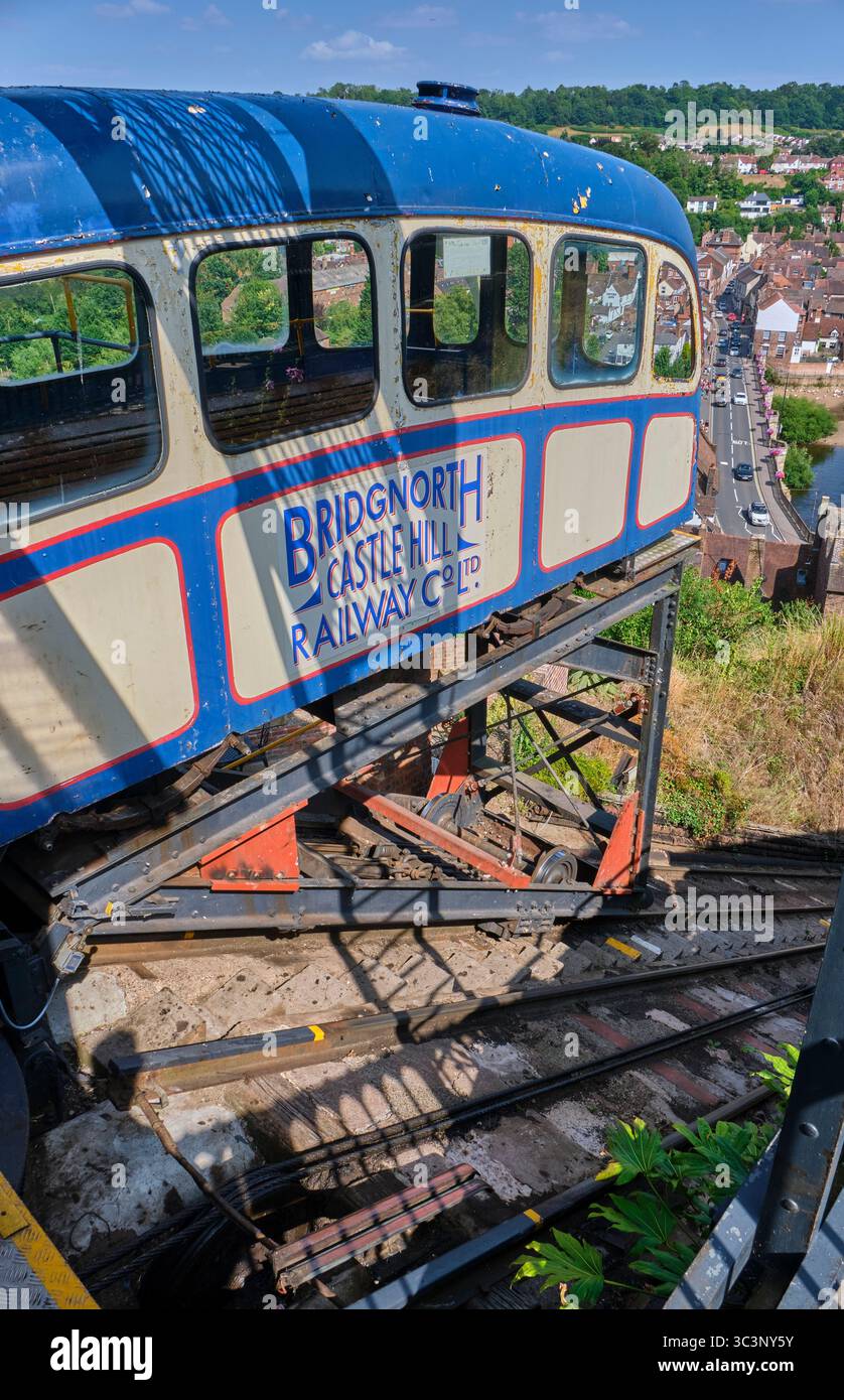 The Cliff Railway, Bridgnorth, Shropshire Banque D'Images