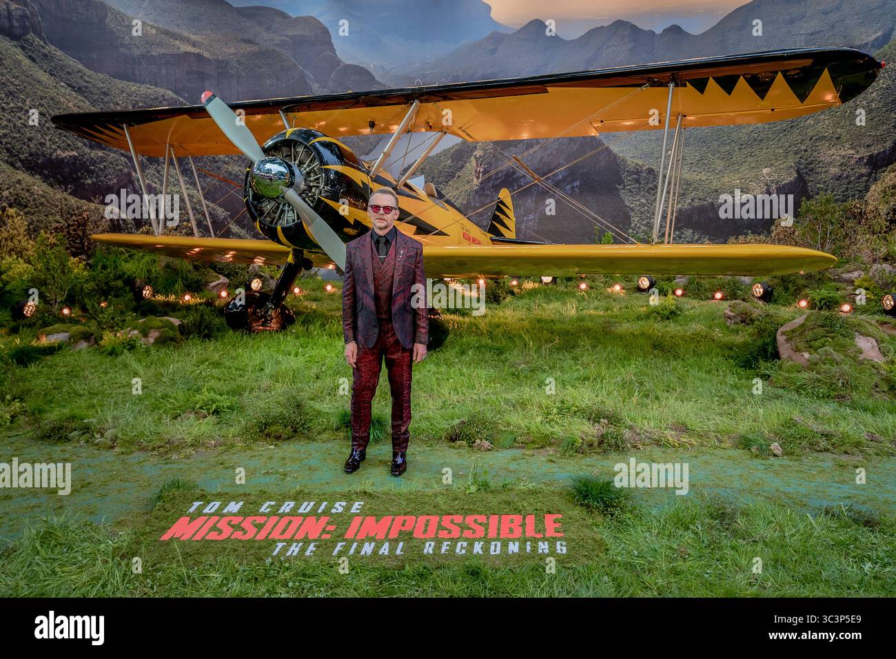 Londres, Royaume-Uni. 15 mai 2025. Simon Pegg assiste à la première mondiale de « Mission : impossible - The final Reckoning » à Leicester Square. Banque D'Images