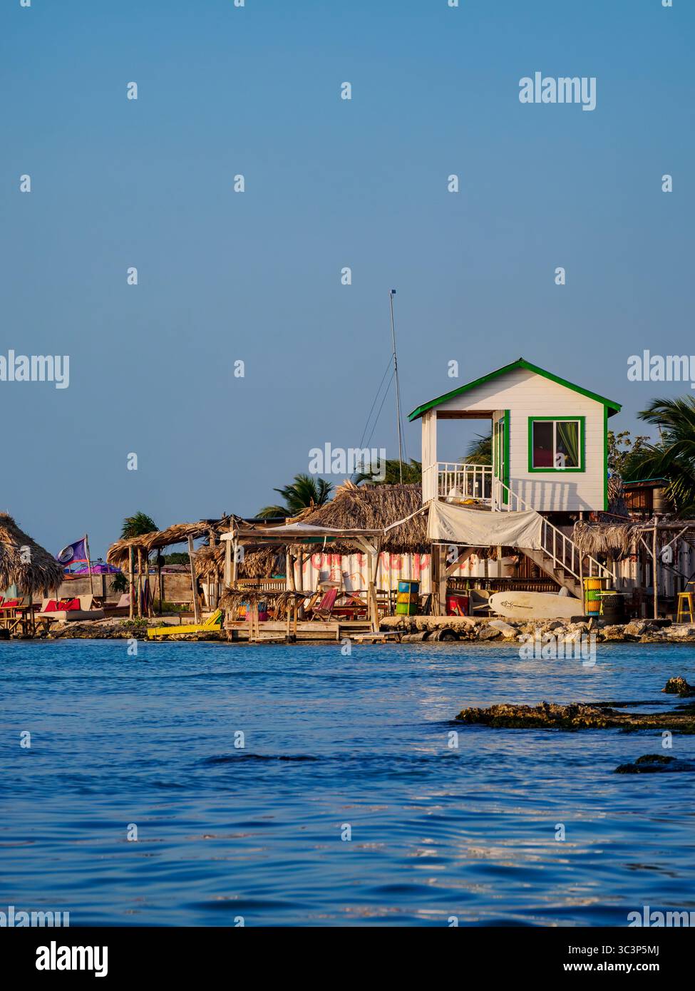 Secret Beach, Ambergris Caye, Belize District, Belize Banque D'Images