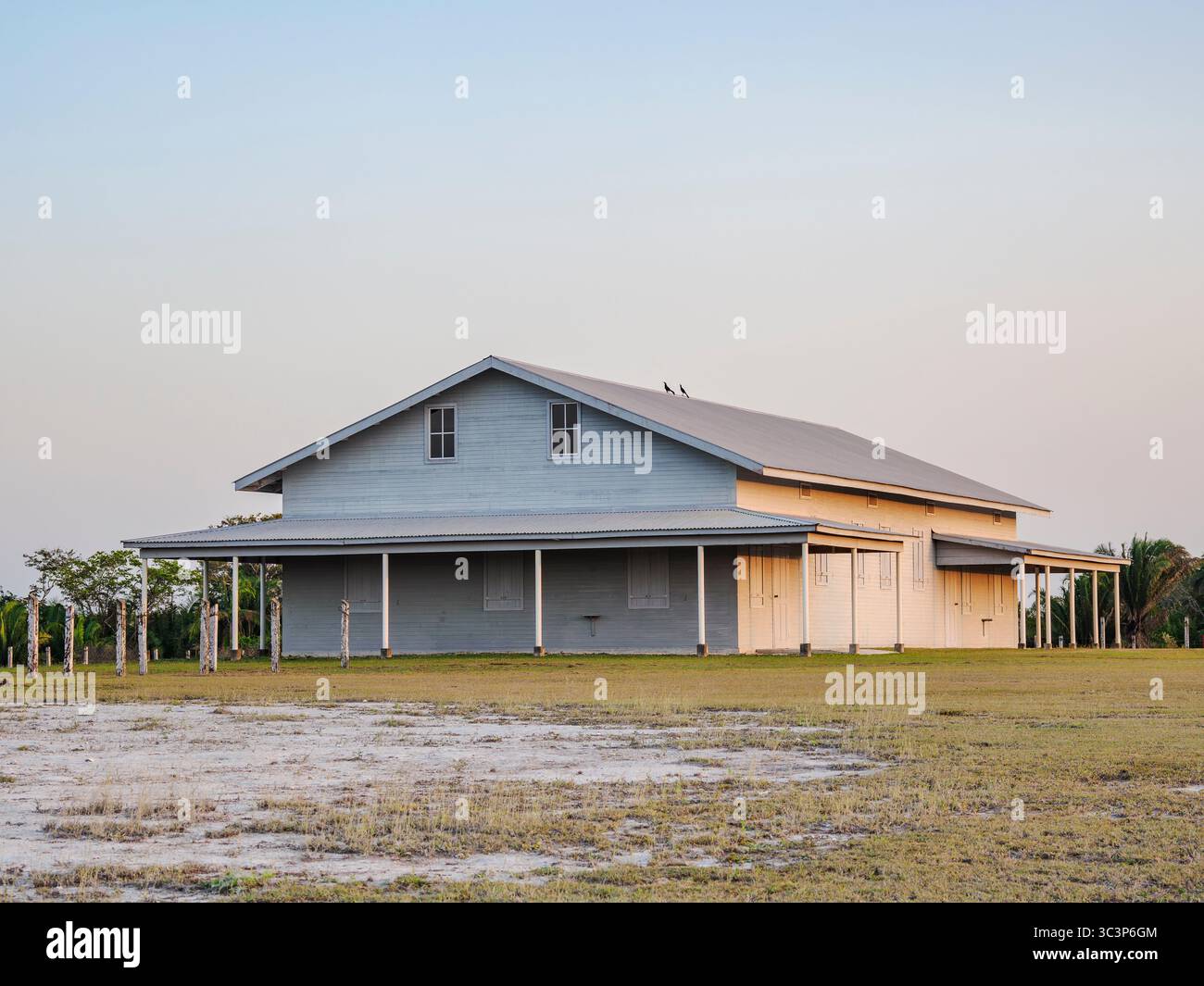 Colonie mennonite au chantier naval, Orange Walk District, Belize Banque D'Images