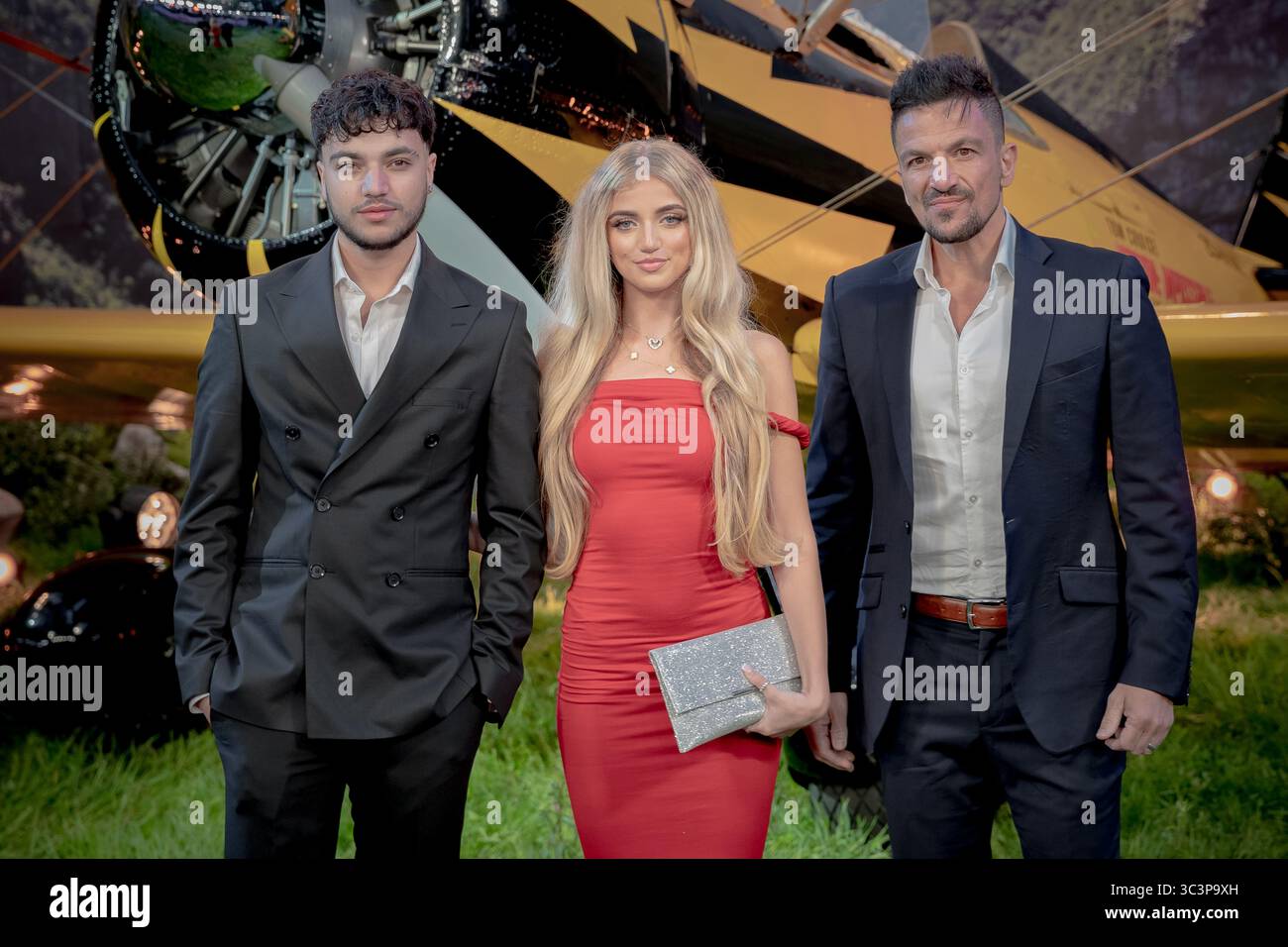 Londres, Royaume-Uni. 15 mai 2025. Junior André, la princesse André et Peter André assistent à la première mondiale de « Mission : impossible - The final Reckoning ». Banque D'Images