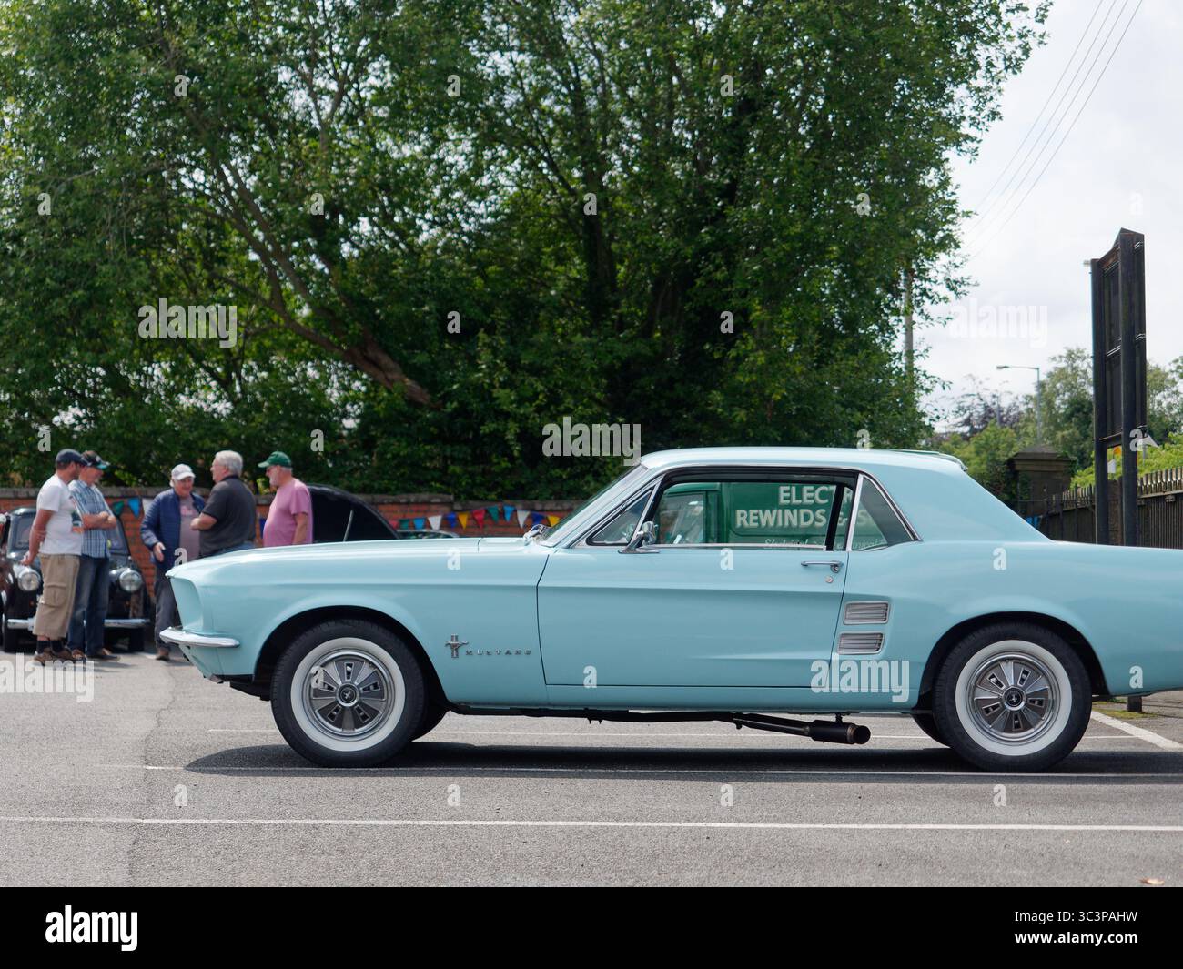 Mustang à l'événement Congleton Beartown Classic car Club au St Lawrence's Church Hall à Biddulph, Staffordshire, Angleterre. 26 juillet 2025 Banque D'Images