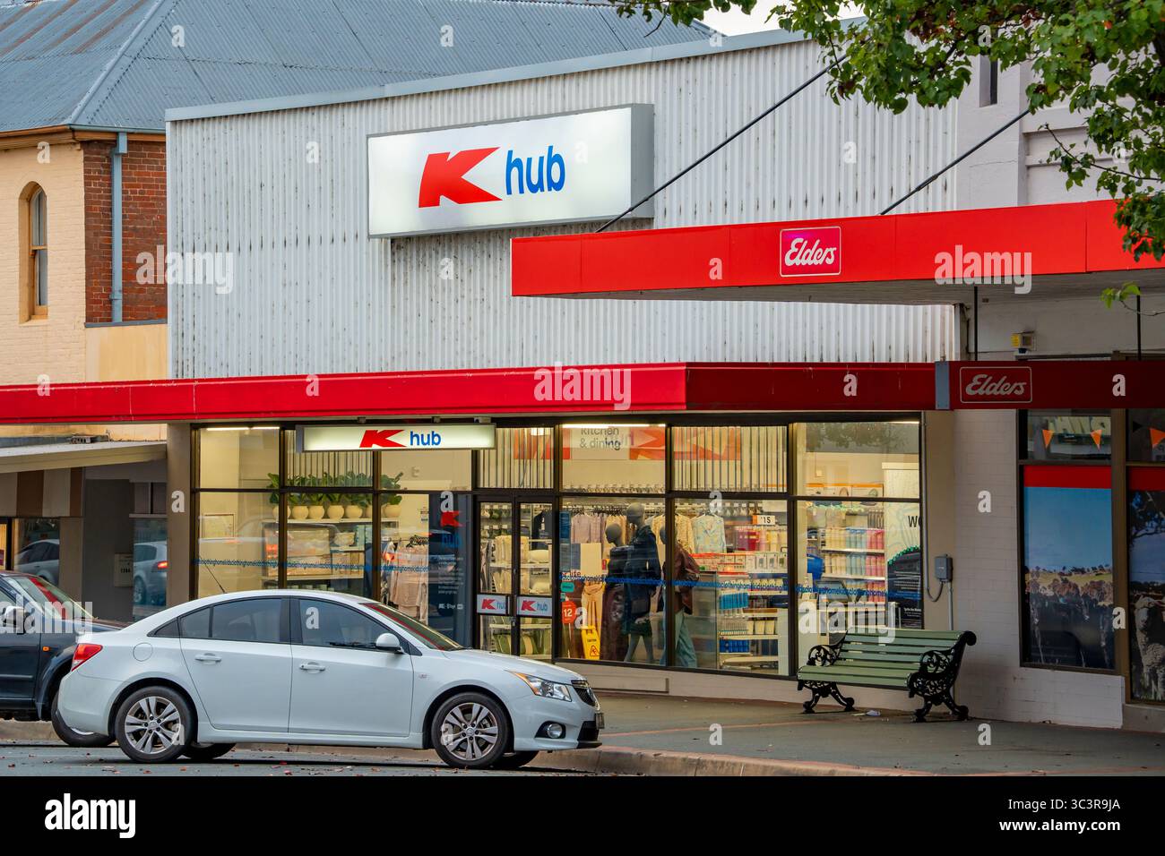 Un magasin Kmart de taille réduite appelé Khub (K Hub) à Yass, Nouvelle-Galles du Sud, pour donner aux clients des petites villes un accès local aux produits Kmart Banque D'Images