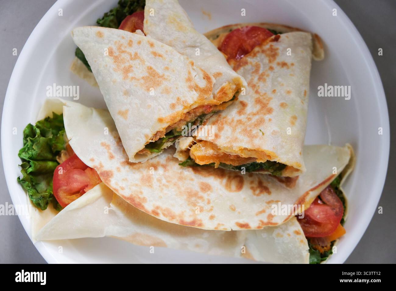 Photo en gros plan d'un kebab fait maison Banque D'Images