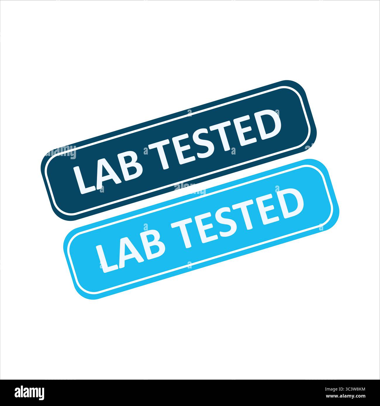 Étiquettes de produits testées en laboratoire pour la vérification de la sécurité et de la qualité Illustration de Vecteur
