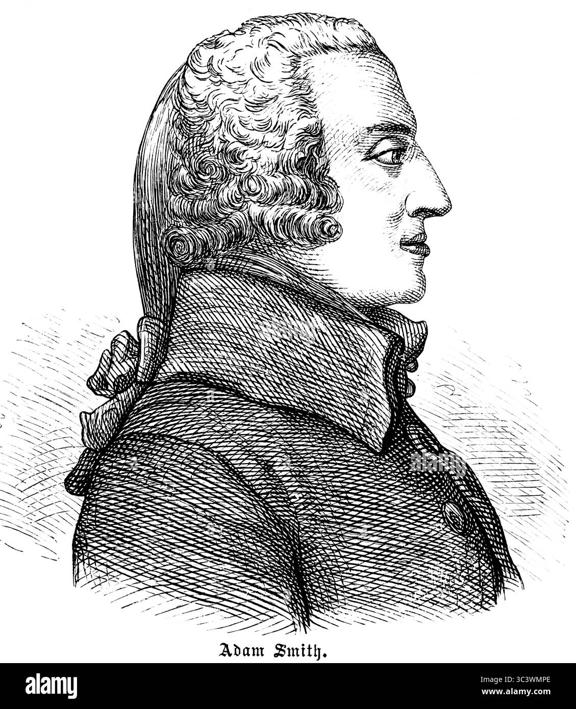 Adam Smith, personne de l'histoire, hisrorique Illsutration 1886 Banque D'Images