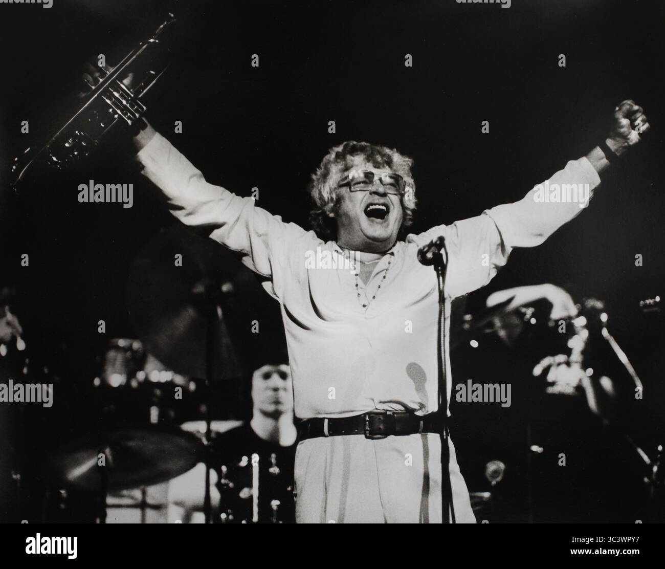 Maynard Ferguson en concert à Madison, Wisconsin vers 1978. Banque D'Images Maynard Ferguson en concert à Madison, Wisconsin vers 1978. Banque D'Images