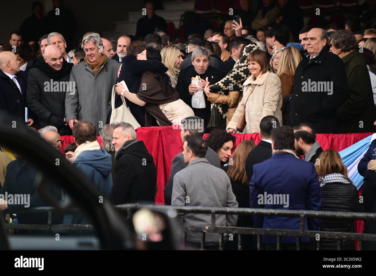Le président argentin Javier Milei a inauguré la 137e exposition rurale. Banque D'Images