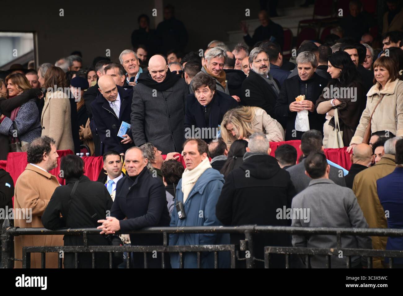 Le président argentin Javier Milei a inauguré la 137e exposition rurale. Banque D'Images