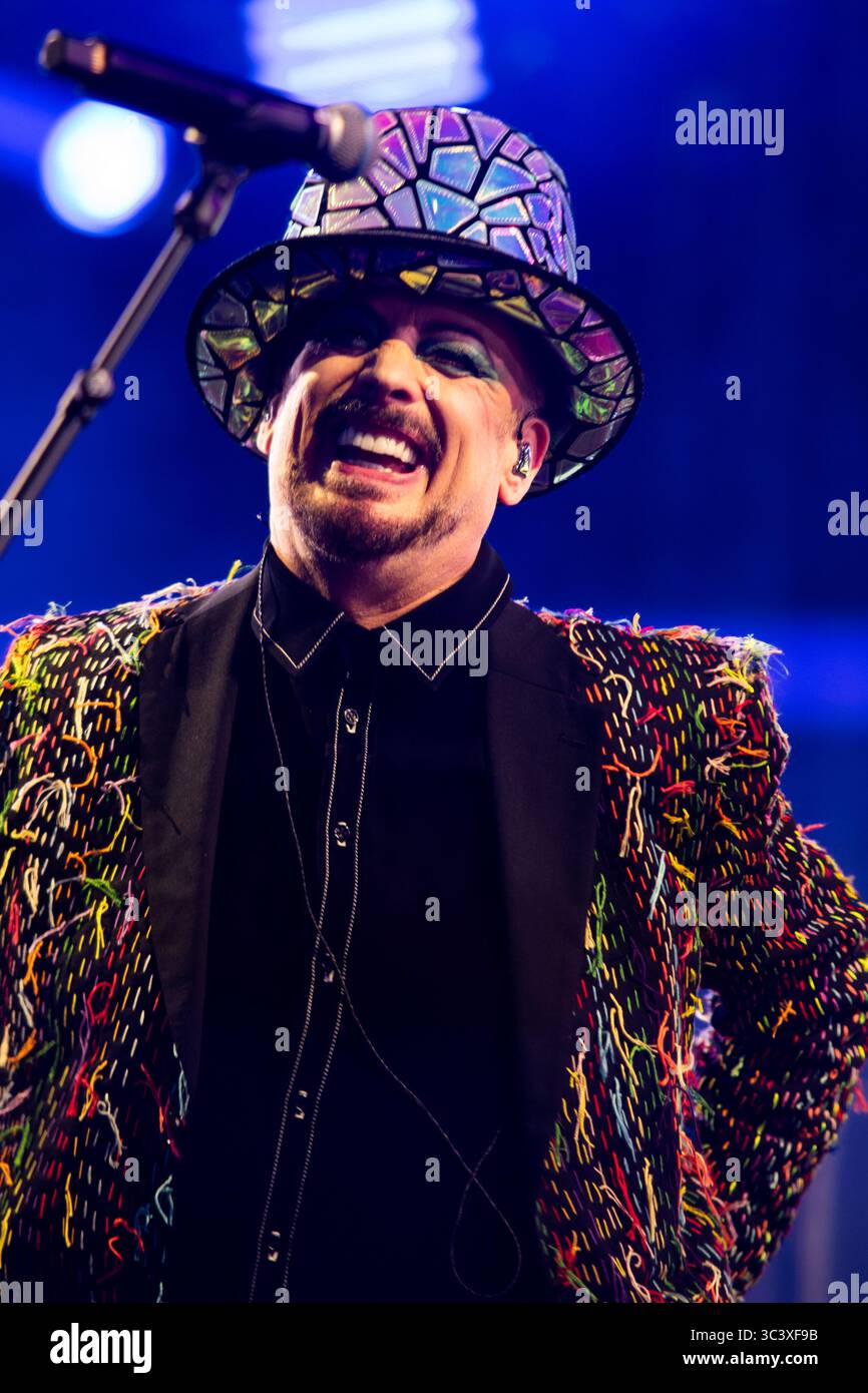 Londres, Angleterre. 27 juillet 2025. Boy George se produit en concert avec culture Club au Uptown Festival, South East London. Cristina Massei/Alamy Live News Banque D'Images