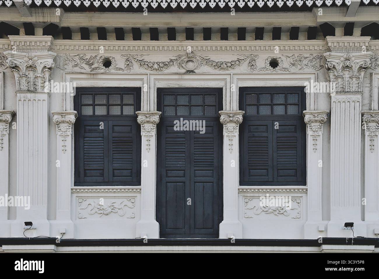 L'architecture sino-portugaise, également connue sous le nom de baroque chinois, Straits ou Peranakan architecture est un style hybride asiatique incorporant des éléments des deux Banque D'Images