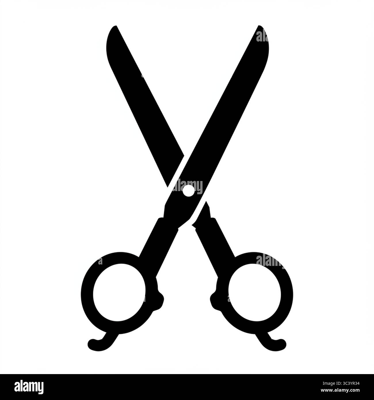 Ciseaux noirs (Seezer) icône graphique – illustration vectorielle isolée sur fond blanc Illustration de Vecteur