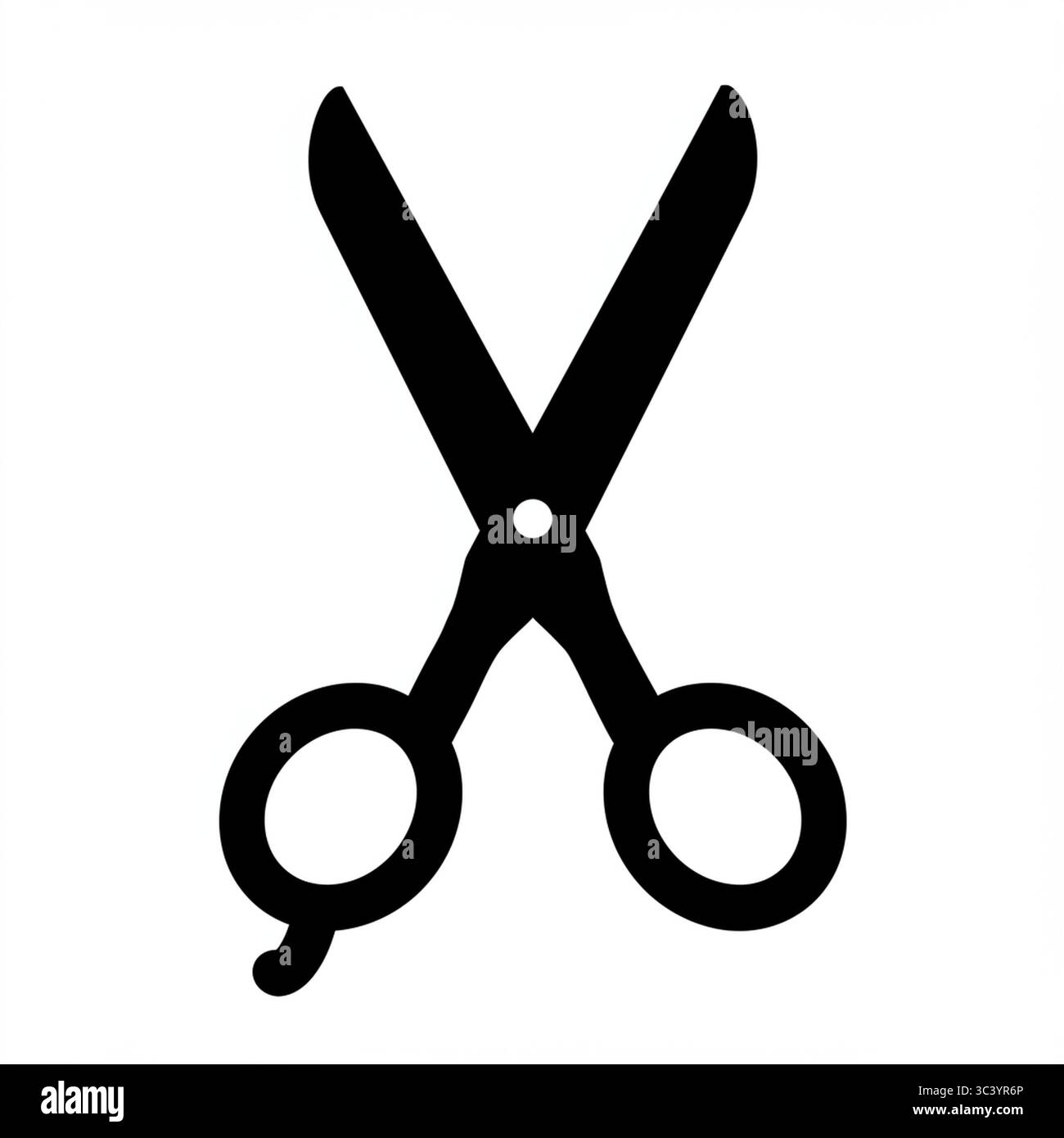 Ciseaux noirs (Seezer) icône graphique – illustration vectorielle isolée sur fond blanc Illustration de Vecteur
