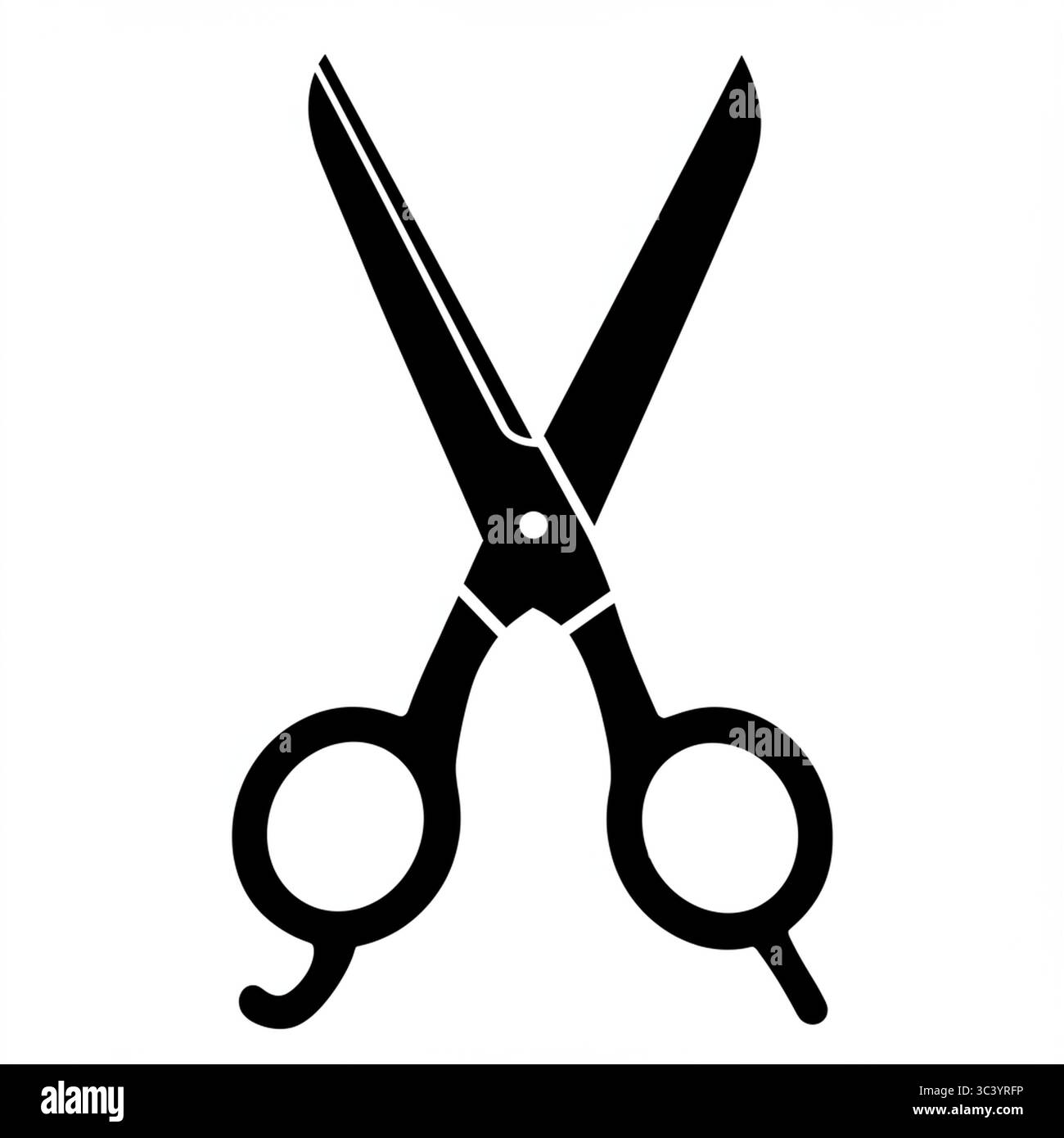 Ciseaux noirs (Seezer) icône graphique – illustration vectorielle isolée sur fond blanc Illustration de Vecteur