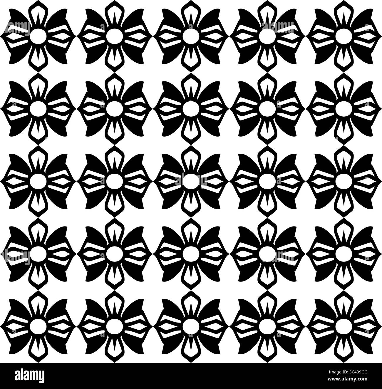Motif textile floral noir sans couture Illustration de Vecteur