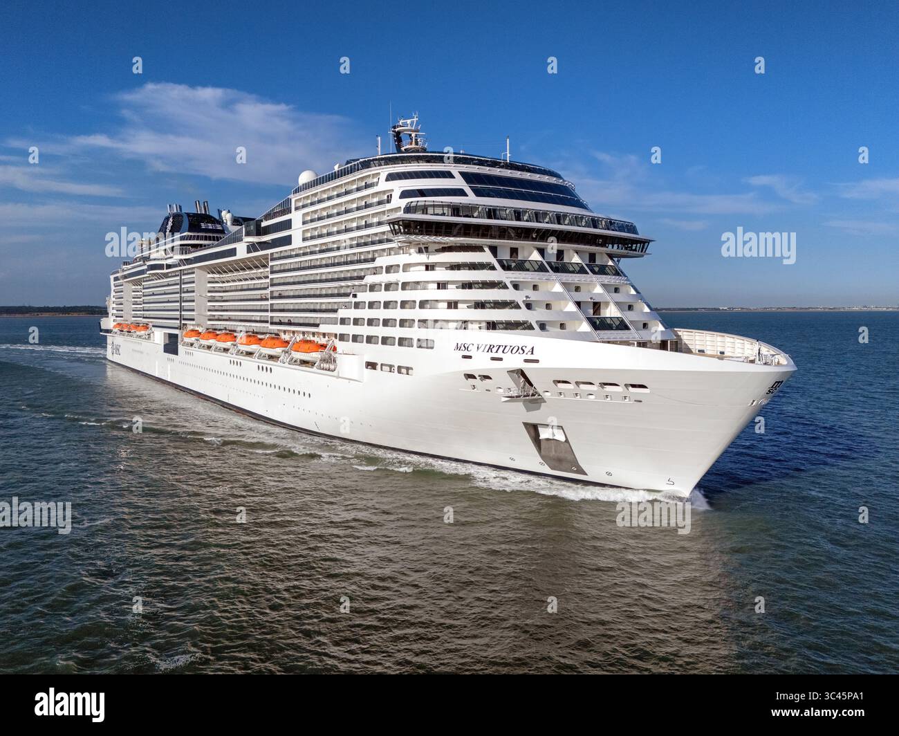 MSC Virtuosa, un navire de croisière exploité par MSC Cruises. Banque D'Images