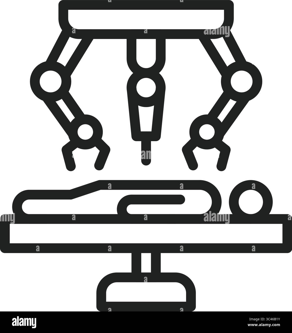 Icône de chirurgie robotique. Convient aux applications mobiles, aux applications Web et aux médias imprimés. Illustration de Vecteur