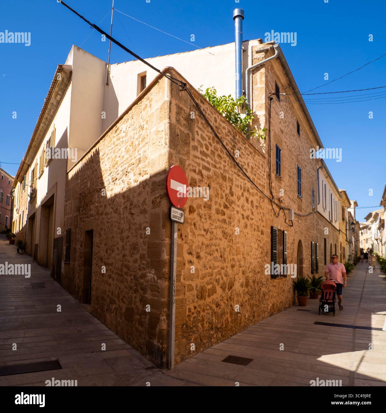 Alcúdia Historic Old Towm, Majorque, Îles Baléares, Espagne Banque D'Images