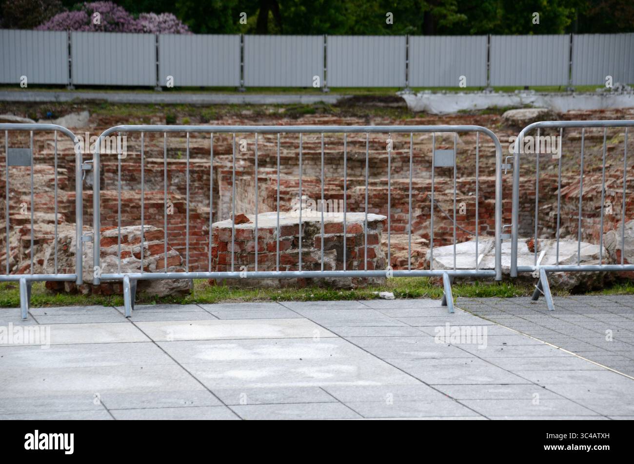 Palais de Saxe - fondations, Varsovie, Voïvodie de Masovie, Pologne, Europe Banque D'Images