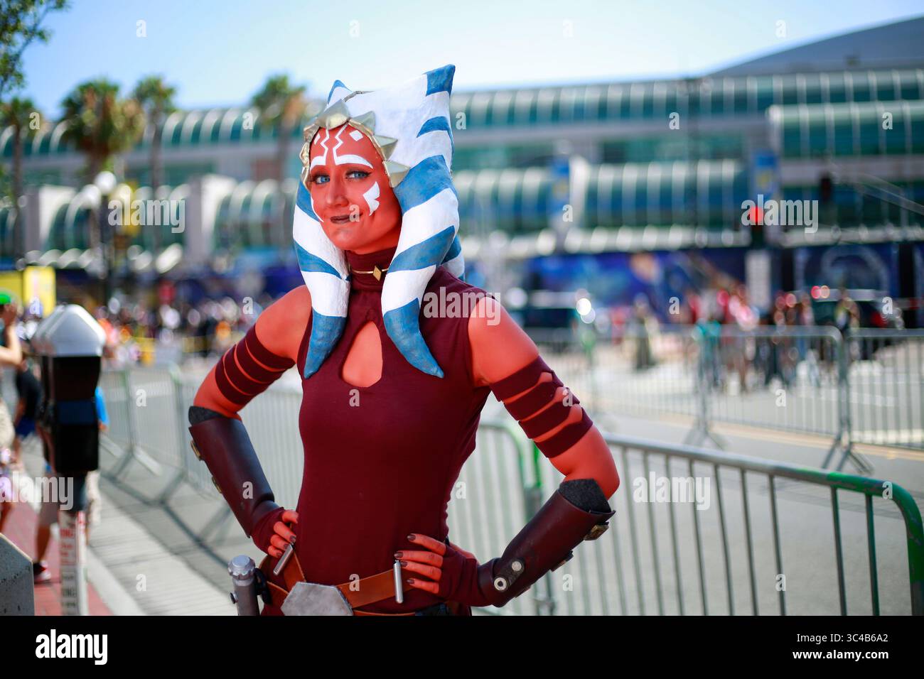 19 juillet 2018 - San Diego, CA - Lauren Fellows de Santa Ana habillé en Ahsoka Tano au Comic-Con à San Diego le 19 juillet 2018. (Crédit image : © K.C. Alfred/San Diego Union-Tribune via ZUMA Wire) Banque D'Images