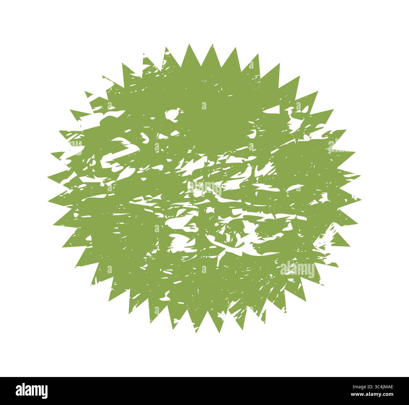 Ensemble d'autocollants écologiques verts avec texture grunge de différentes formes. Étiquettes biologiques et naturelles idéales pour les produits écologiques, les promotions et la marque durable Illustration de Vecteur