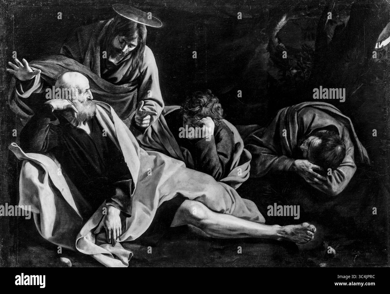 Michelangelo Merisi da Caravaggio, Christ sur le Mont des oliviers, peinture à l'huile sur toile, vers 1603 Banque D'Images
