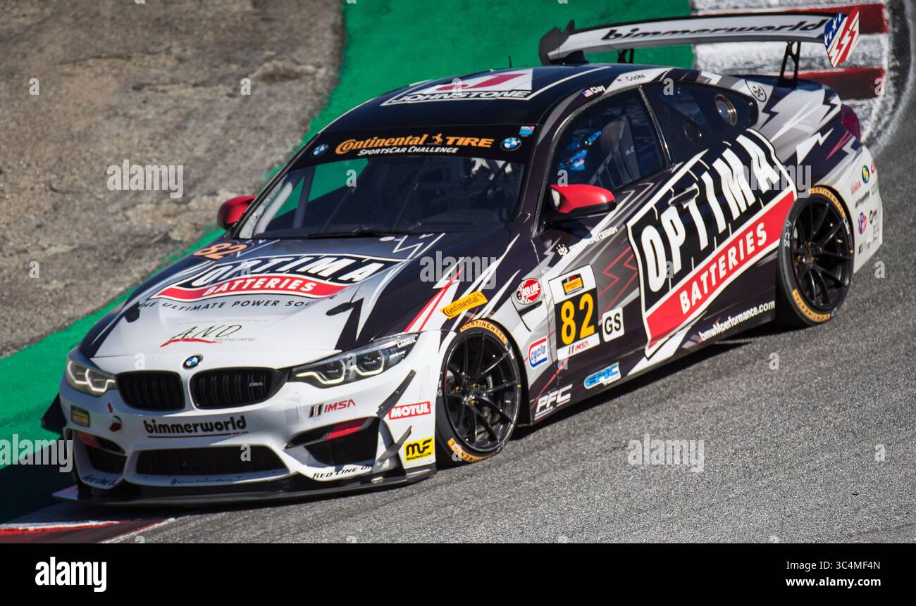 08 septembre 2018 Monterey, CA, États-Unis # 82 pilotes james Clay / Tyler Cooke mène le peloton à travers le tire-bouchon lors du Grand Prix Continental de Monterey IMSA Continental pneu sport Challenge course à WeatherTech Raceway Laguna Seca Monterey, CA Thurman James / CSM(Credit image : &copy ; Thurman James / CSM via ZUMA Wire) Banque D'Images