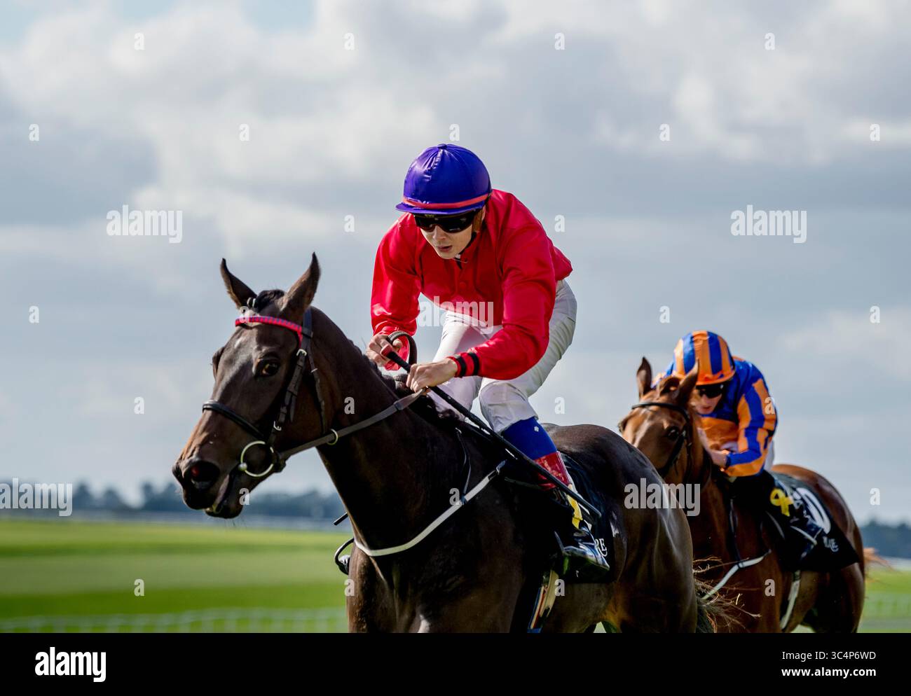 16 septembre 2018 - Curragh, KIL, États-Unis - 16 septembre 2018 : Skitter Scatter, piloté par Ronan Whelan, remporte les Moyglare Stud Stakes lors de l'Irish Champions Stakes Day à Curragh Racecourse le 16 septembre 2018 à Curragh, Irlande. Scott Serio/ESW/CSM(image de crédit : &copy ; Scott Serio/CSM via ZUMA Wire) Banque D'Images