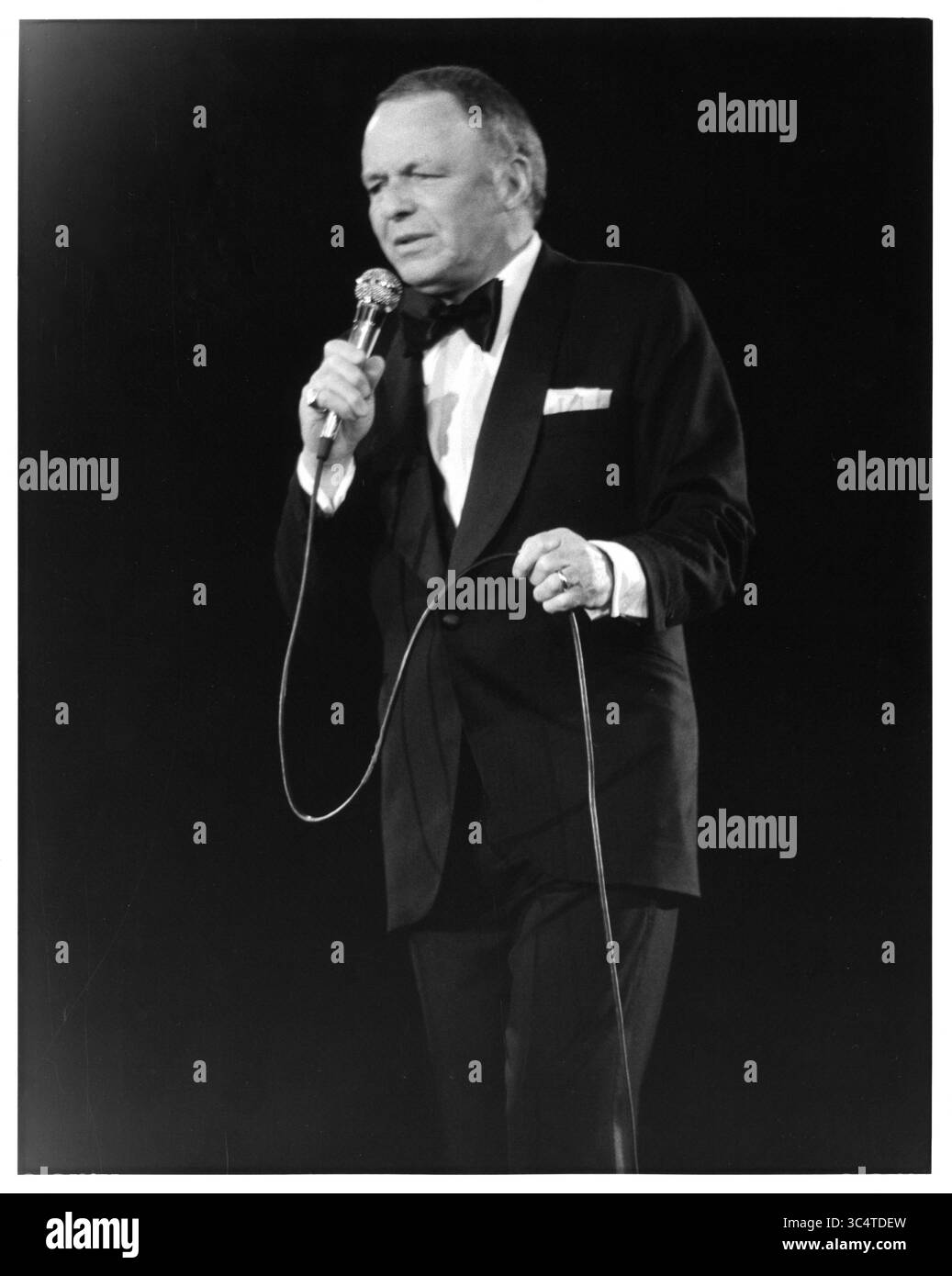 Frank Sinatra, Providence Civic Center, Rhode Island, États-Unis, octobre 26, 1978. Banque D'Images
