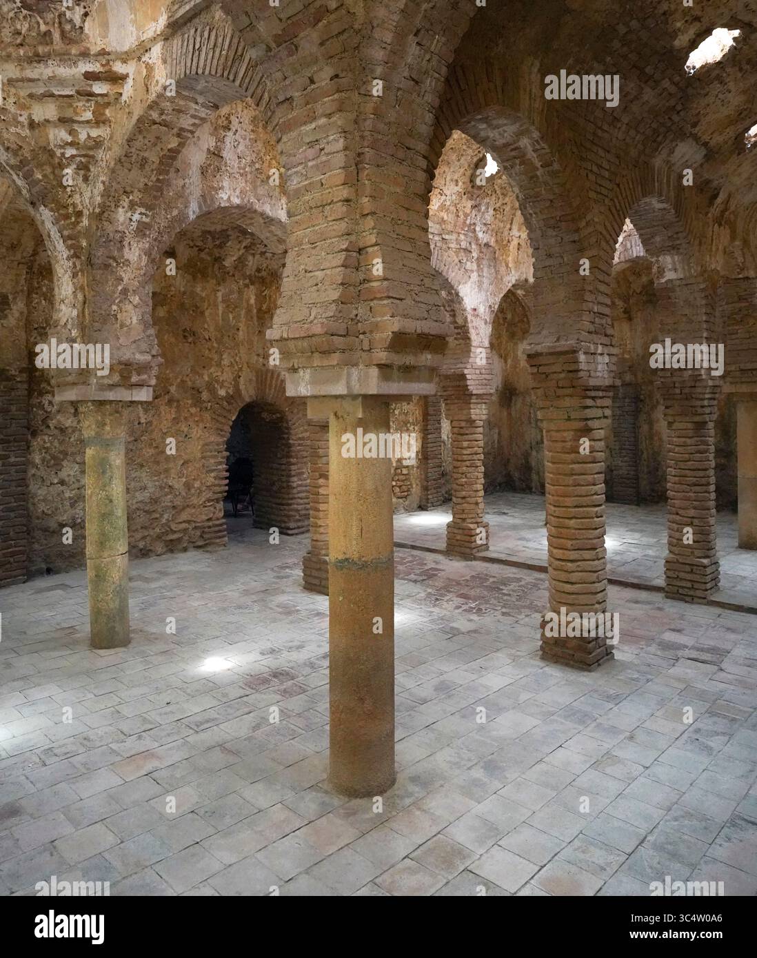 Bains arabes à Ronda, 13ème siècle, Ronda, Andalousie, Espagne. Banque D'Images