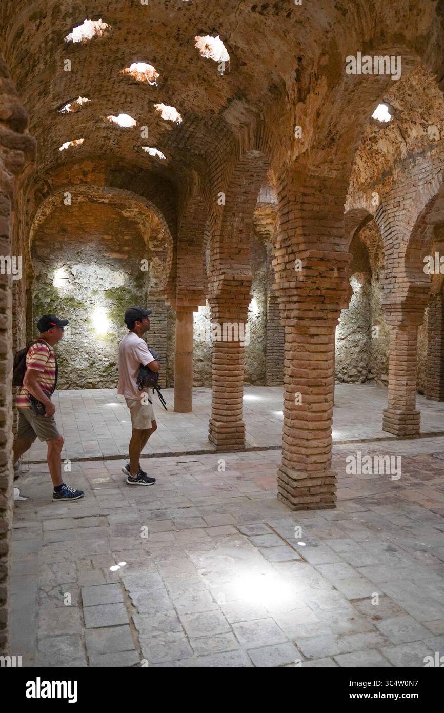 Bains arabes à Ronda, 13ème siècle, Ronda, Andalousie, Espagne. Banque D'Images