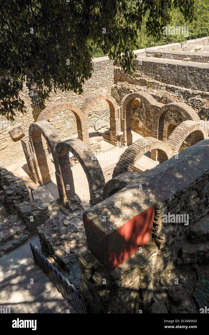 Bains arabes à Ronda, 13ème siècle, Ronda, Andalousie, Espagne. Banque D'Images