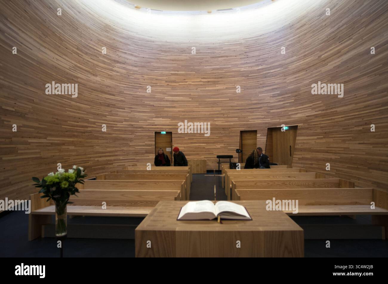 1 novembre 2012 - Helsinki, Uusimaa, Finlande - la chapelle Kamppi - Chapelle du silence - est une chapelle luthérienne à Kamppi, Helsinki, située sur la place Narinkka. Helsinki (crédit image : © Sergi ReboredoZUMA Wire) Banque D'Images