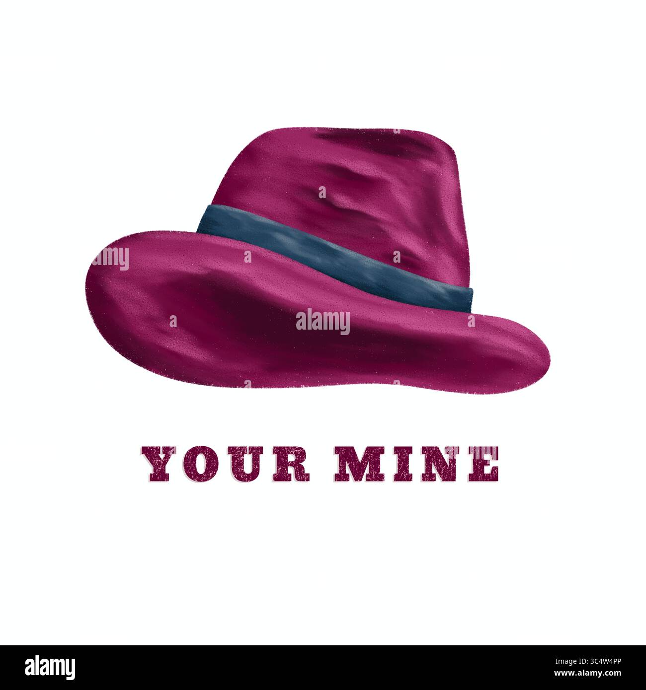 illustration d'un chapeau fedora en laine rouge, parfait pour les thèmes de mode automne et hiver. Cet élégant couvre-chef est idéal pour les vêtements de saison Banque D'Images