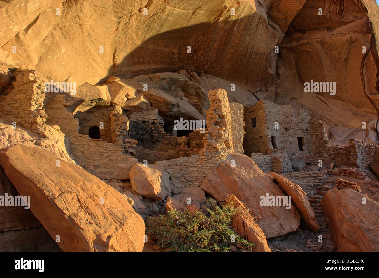 Demeure historique River House Cliff dans l'Utah Canyonlands Banque D'Images Demeure historique River House Cliff dans l'Utah Canyonlands Banque D'Images