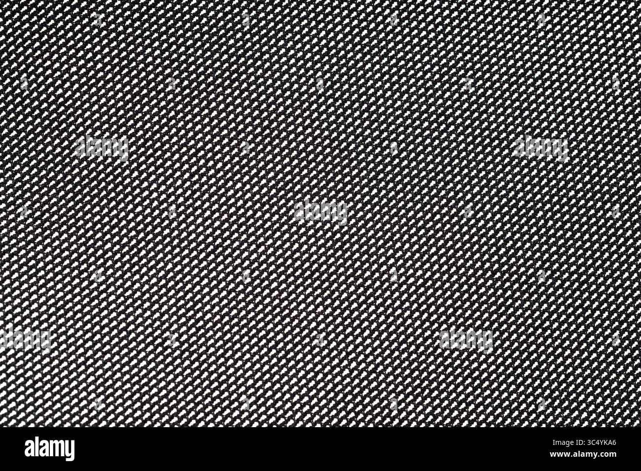 Gros plan de texture de motif textile noir Banque D'Images