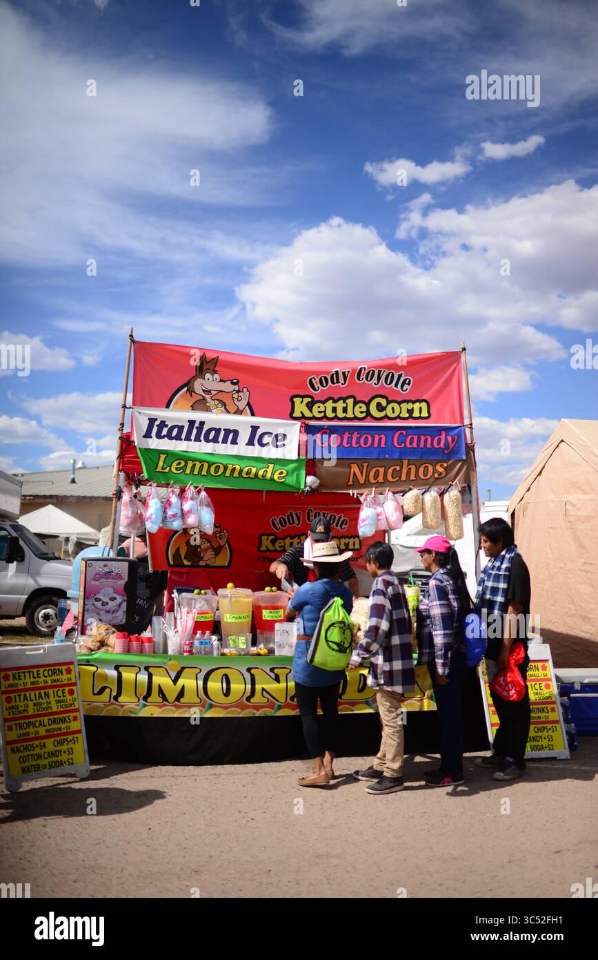 10 septembre 2016, Window Rock, Arizona, États-Unis : Navajo Nation Fair, un événement de renommée mondiale qui présente l'agriculture, les beaux-arts et l'artisanat navajo, avec la promotion et la préservation du patrimoine Navajo en offrant des divertissements culturels. Window Rock, Arizona. (Crédit image : © Nano Calvo/VW pics via ZUMA Wire) Banque D'Images