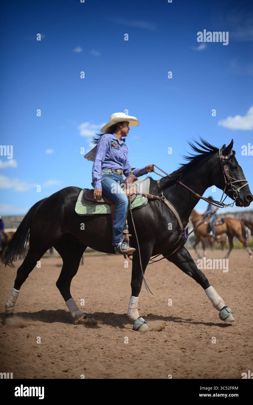 10 septembre 2016, Window Rock, Arizona, États-Unis : Navajo Nation Fair, un événement de renommée mondiale qui présente l'agriculture, les beaux-arts et l'artisanat navajo, avec la promotion et la préservation du patrimoine Navajo en offrant des divertissements culturels. Window Rock, Arizona. (Crédit image : © Nano Calvo/VW pics via ZUMA Wire) Banque D'Images
