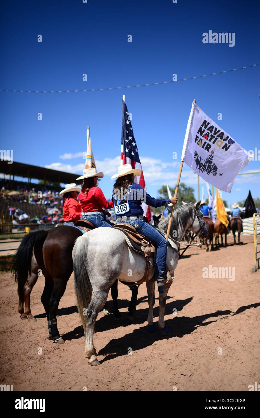 10 septembre 2016, Window Rock, Arizona, États-Unis : Navajo Nation Fair, un événement de renommée mondiale qui présente l'agriculture, les beaux-arts et l'artisanat navajo, avec la promotion et la préservation du patrimoine Navajo en offrant des divertissements culturels. Window Rock, Arizona. (Crédit image : © Nano Calvo/VW pics via ZUMA Wire) Banque D'Images