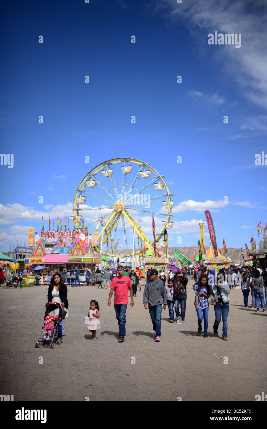 10 septembre 2016, Window Rock, Arizona, États-Unis : Navajo Nation Fair, un événement de renommée mondiale qui présente l'agriculture, les beaux-arts et l'artisanat navajo, avec la promotion et la préservation du patrimoine Navajo en offrant des divertissements culturels. Window Rock, Arizona. (Crédit image : © Nano Calvo/VW pics via ZUMA Wire) Banque D'Images