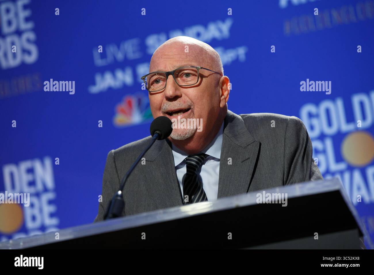 9 décembre 2019, Beverly Hills, Californie, États-Unis : LORENZO SORIA, président de la Hollywood Foreign Press Association (HFPA), lors de la 77e nomination annuelle aux Golden Globe Awards, le lundi 9 décembre 2019, au Beverly Hilton Hotel de Beverly Hills. (Crédit image : © HFPA/ZUMA Wire/ZUMAPRESS.com) Banque D'Images