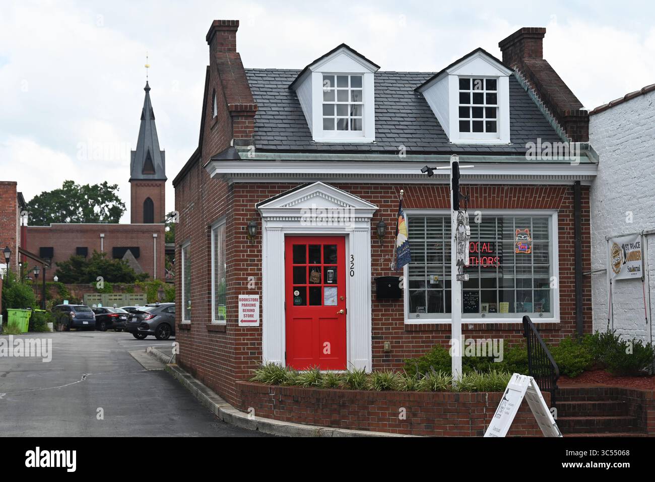 Petite librairie indépendante dans le centre historique de New Bern, Caroline du Nord Banque D'Images
