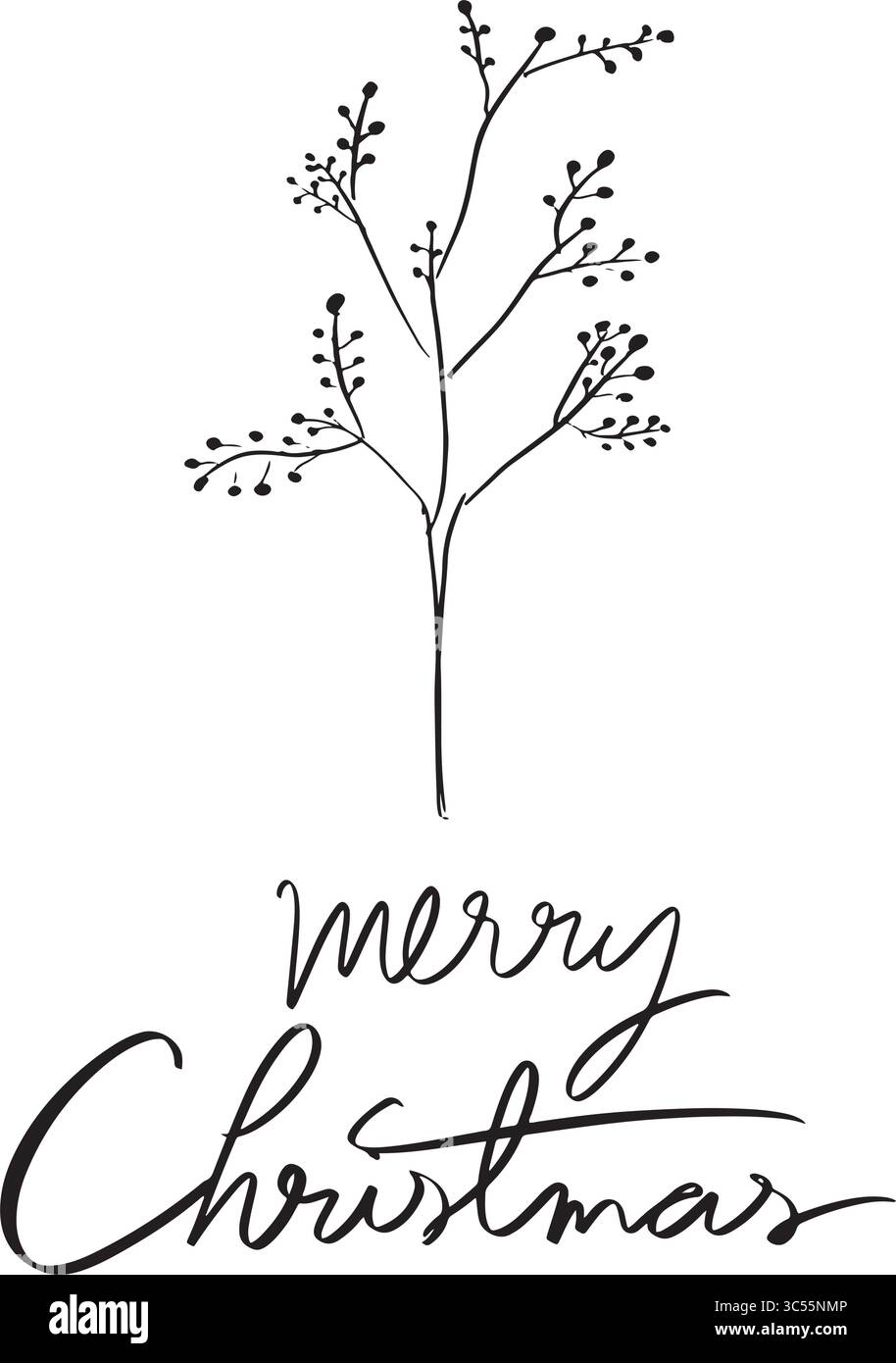 Joyeux noël arbre de Noël plante fleur fleur flore heureuse nouvelle année 2025 2026 2027 joyeuses vacances mois de décembre cadeau événement fête fête pin tree me Illustration de Vecteur