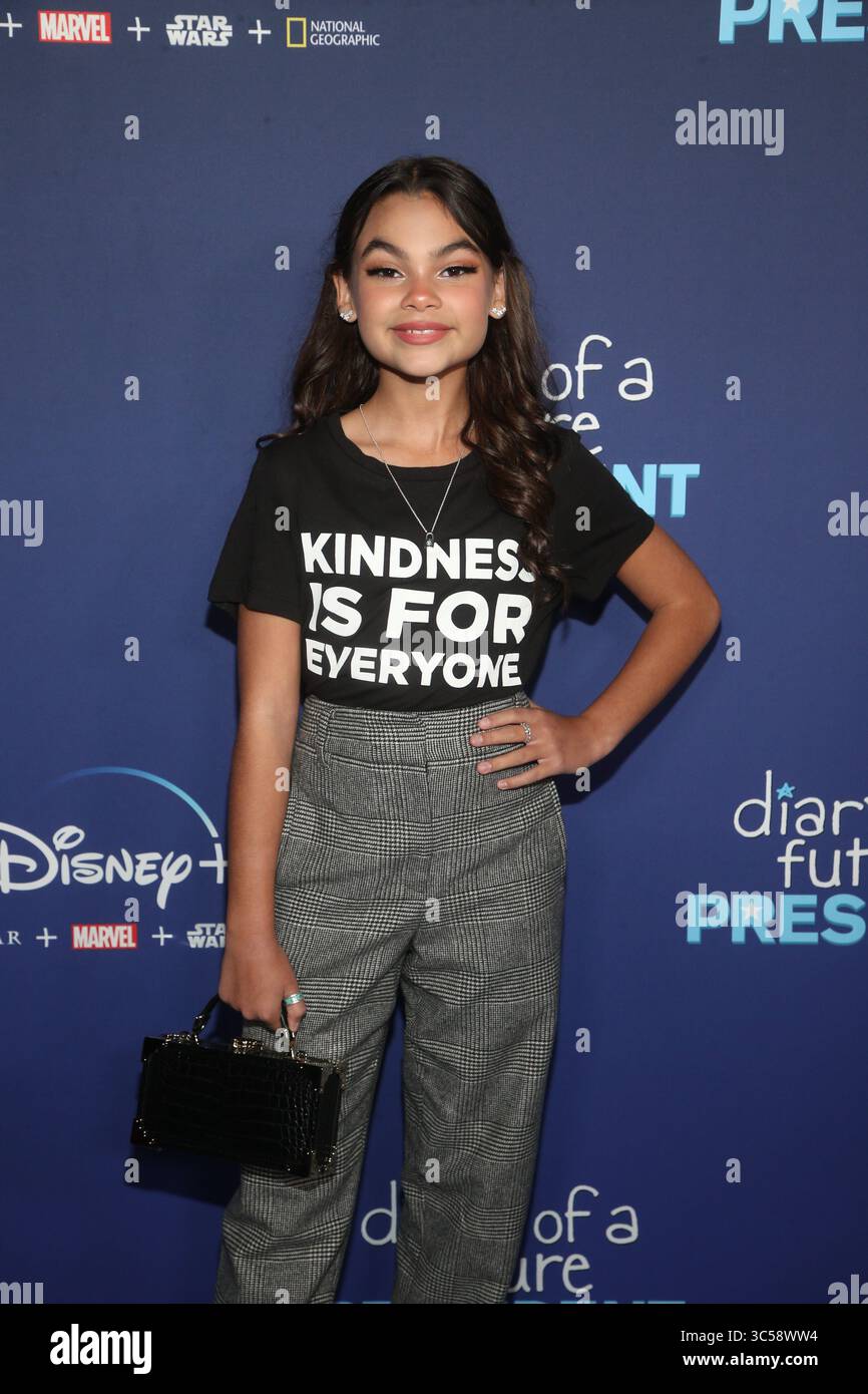 14 janvier 2020, Los Angeles, États-Unis d'Amérique : Ariana Greenblatt arrive à la première de 'Diary of A future President' aux cinémas ArcLight le 14 janvier 2020 à Hollywood, Los Angeles (crédit image : © Famous/Ace Pictures via ZUMA Press) Banque D'Images