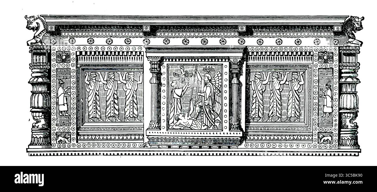 Ouverture du chapitre du LIVRE VII - PARTHIE dans le volume 10, de l'histoire universelle de Ridpath : un compte rendu de l'origine, de la condition primitive et du développement ethnique des grandes races de l'humanité, et des principaux événements dans l'évolution et le progrès de la vie civilisée entre les hommes et les Nations, à partir de sources récentes et authentiques avec une enquête préliminaire sur le temps, le lieu et la manière du commencement par Ridpath, John Clark, 1840-1900 publié en 1897 Banque D'Images