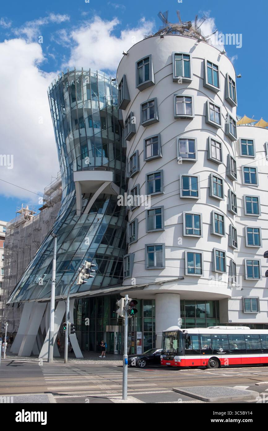 Maison dansante à Prague, République Tchèque Banque D'Images