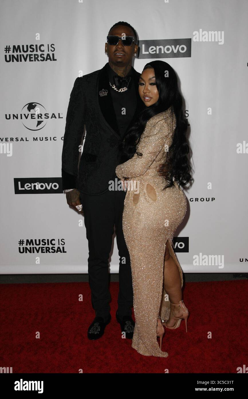 26 janvier 2020, Los Angeles, CA, États-Unis : LOS ANGELES, CALIFORNIE - JANVIER 26 : Moneybagg Yo, Ari Fletcher assiste à Universal Music Group pour accueillir les Grammy After Party 2020 le 26 janvier 2020 à Los Angeles, Californie. Photo : Crash/imageSPACE (crédit image : © Imagespace via ZUMA Wire) Banque D'Images