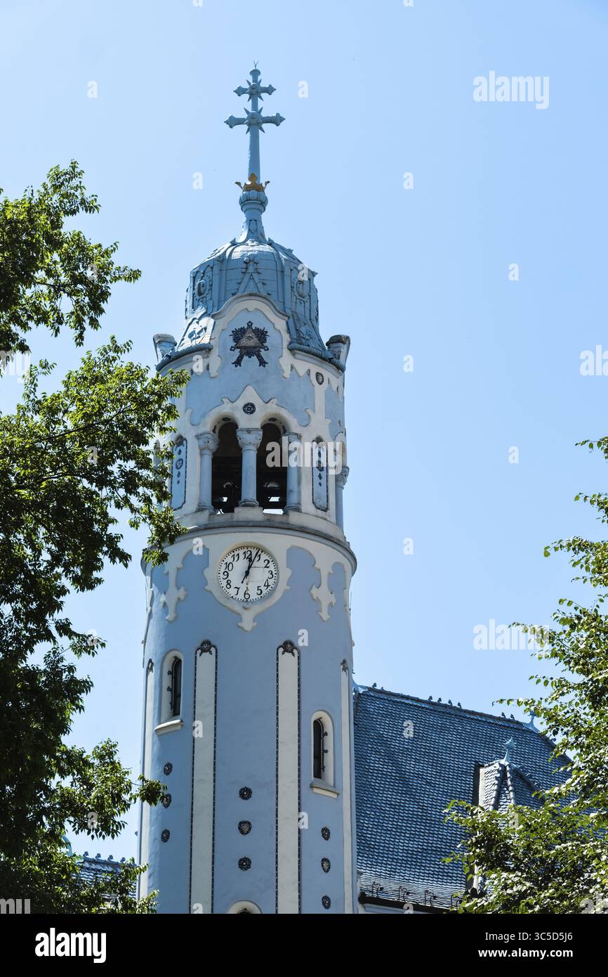 Église Sainte-Élisabeth, également connue sous le nom d'église bleue, à Bratislava, Slovaquie Banque D'Images