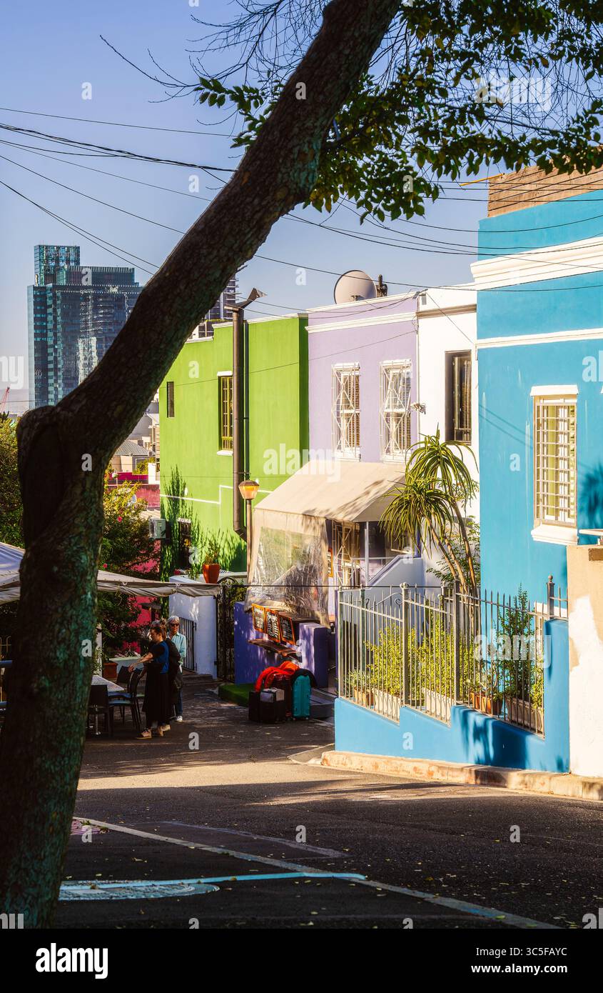 District de Bo Kaap, le Cap, Afrique du Sud Banque D'Images