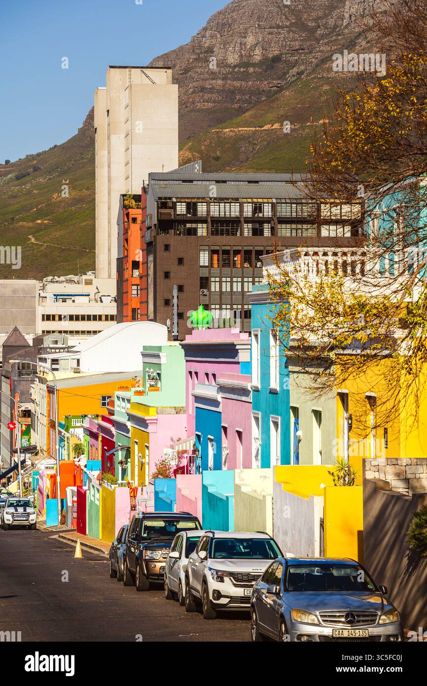 District de Bo Kaap, le Cap, Afrique du Sud Banque D'Images